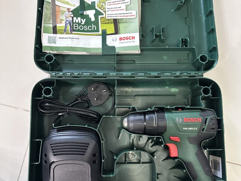 Bosch 70-piece X-line Titanium drill and screwdriver bit set.