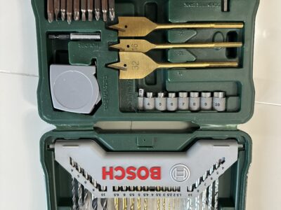 Bosch 70-piece X-line Titanium drill and screwdriver bit set.