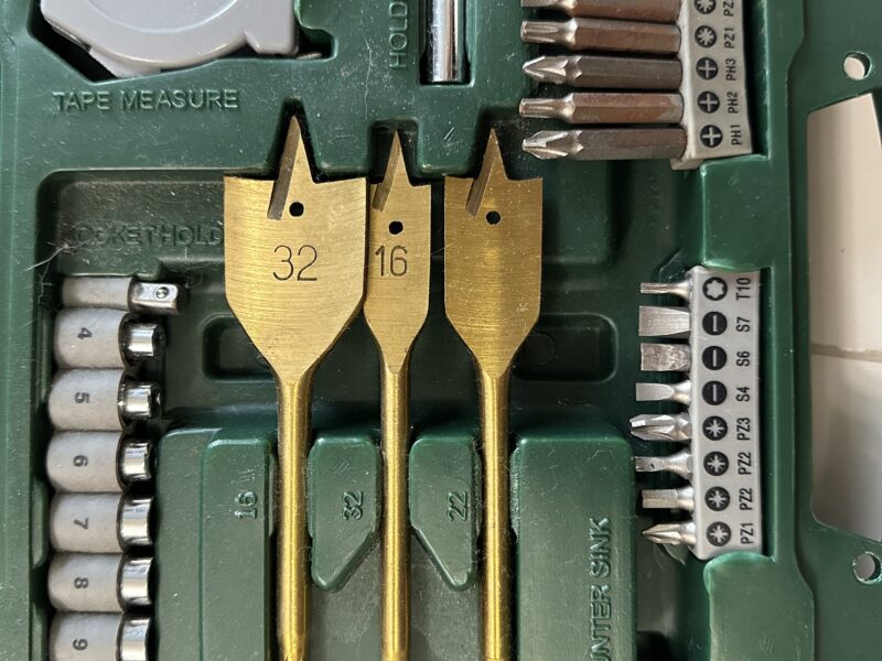 Bosch 70-piece X-line Titanium drill and screwdriver bit set.